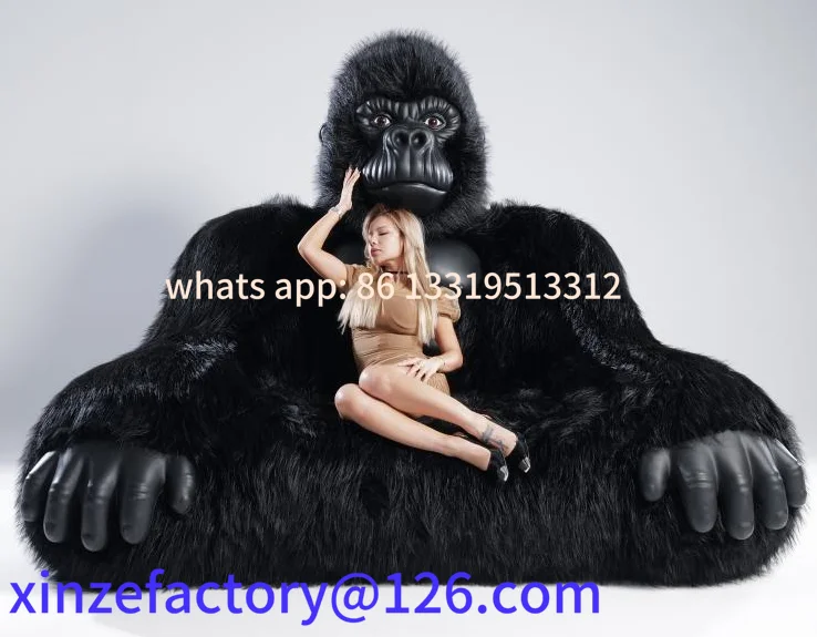 

Customizable Gorilla Inflatable Sofa Chair for 2-3 people