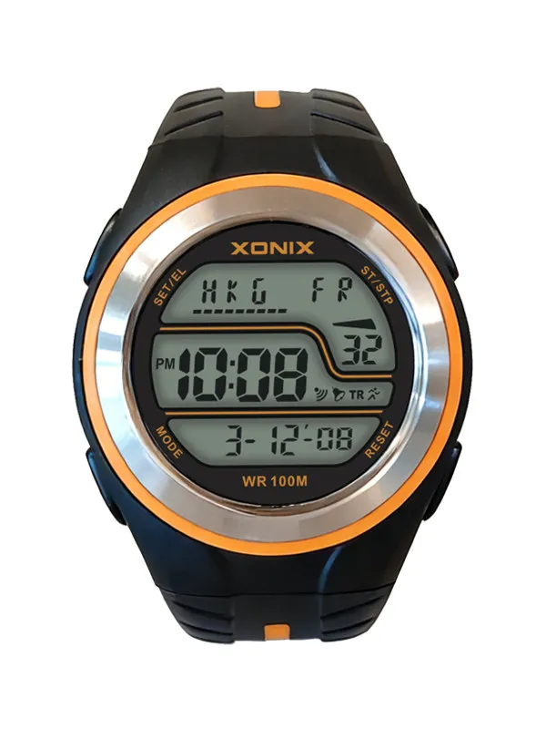 XONIX Fashion Watch Outdoor Sports Alarm Waterproof 100M Luminous Electronic Watch Student Junior Senior  Running Timing GR