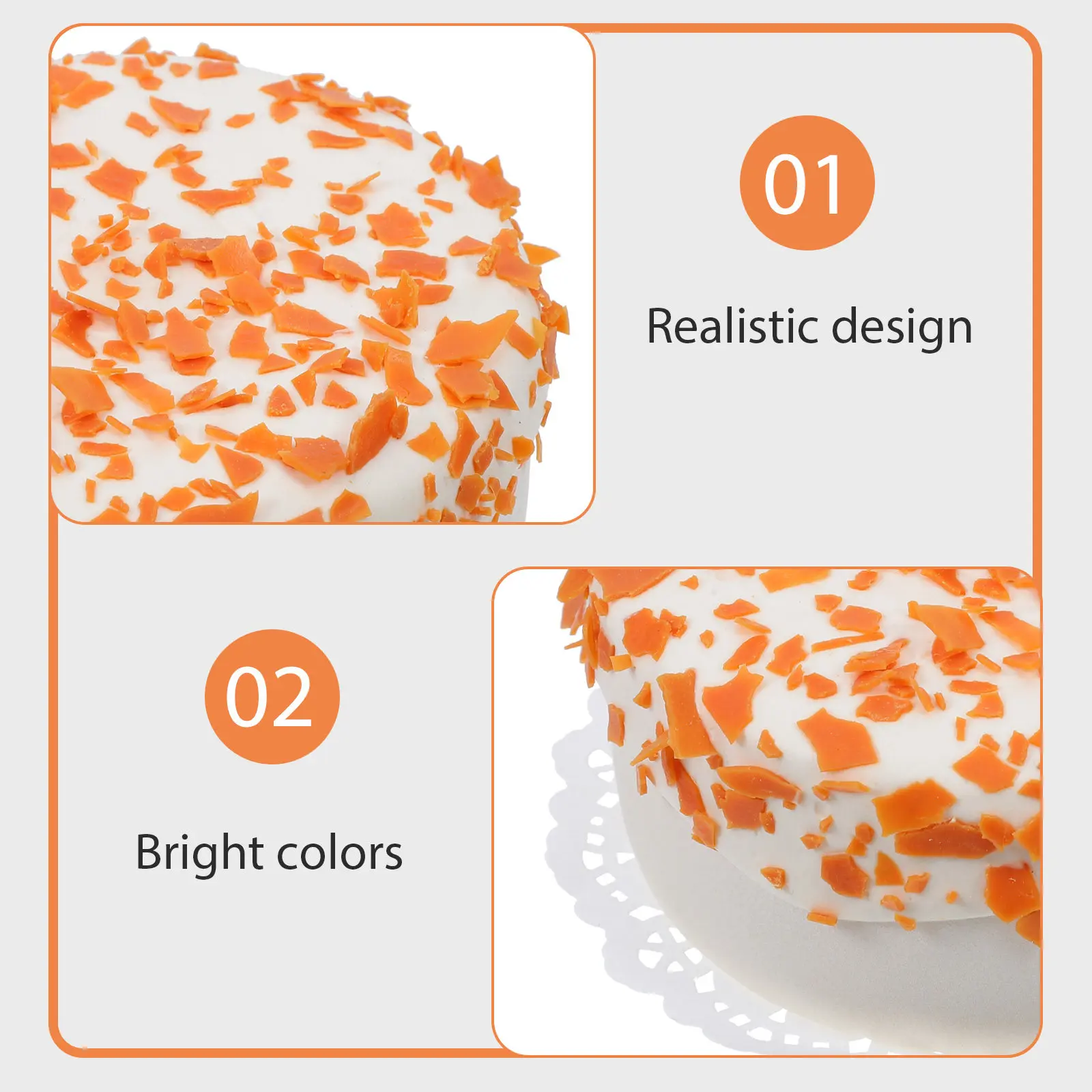 Life Size Imitation Cake Design for Birthday Party Favors Showcase Decoration Delicious Looking Non Edible Centerpiece