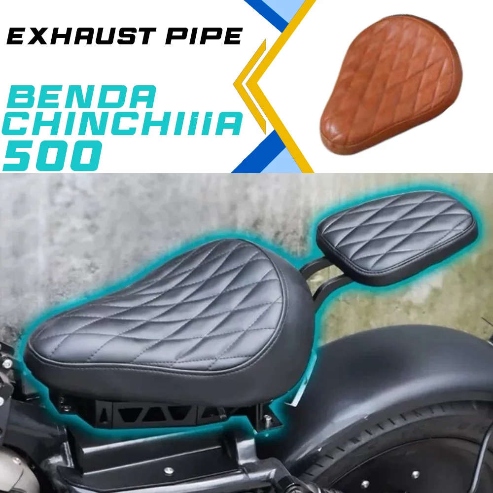 

Подушка для сиденья BENDA ChinchiIIa500 в стиле ретро, складная, скрытая, двойная, кожаная, для сиденья Bobber