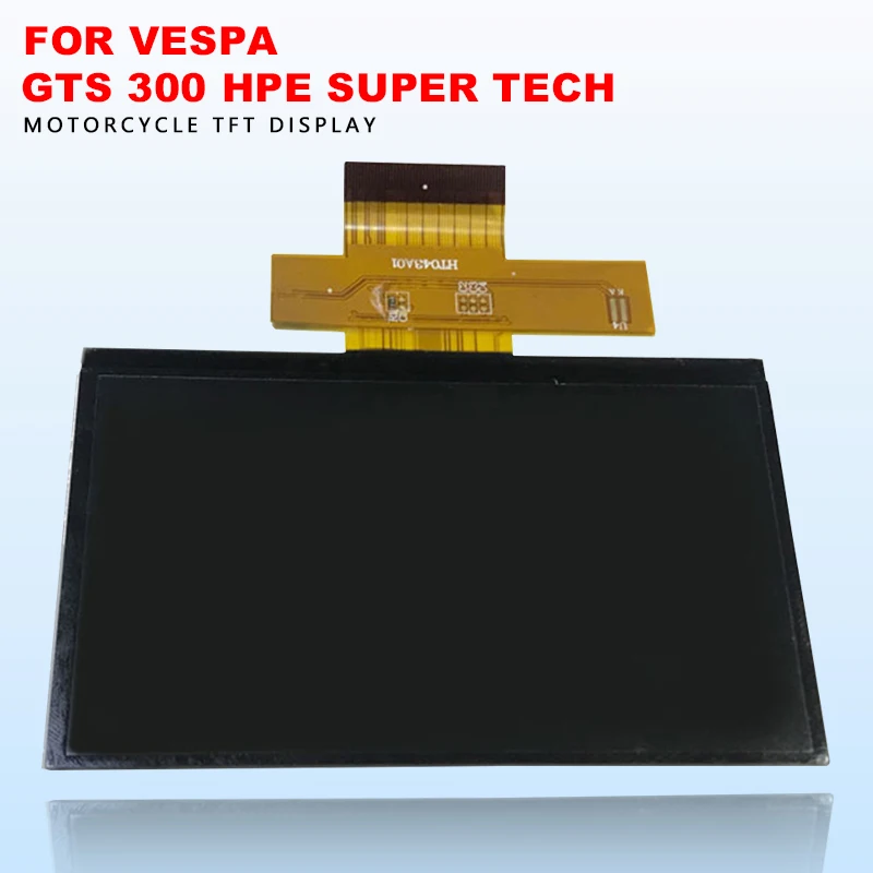 4.3 Inch TFT Display HD Multi-function Screen for Vespa GTS 300 HPE Super Tech 2020-2024 Motorcycle Speedometer Accessories