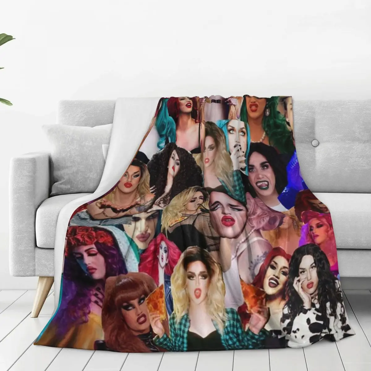 Adore Delano Collage Blanket Flannel Portable Throw Blankets Sofa Throw Blanket For Couch Bedding Travel Throws Bedspread Quilt