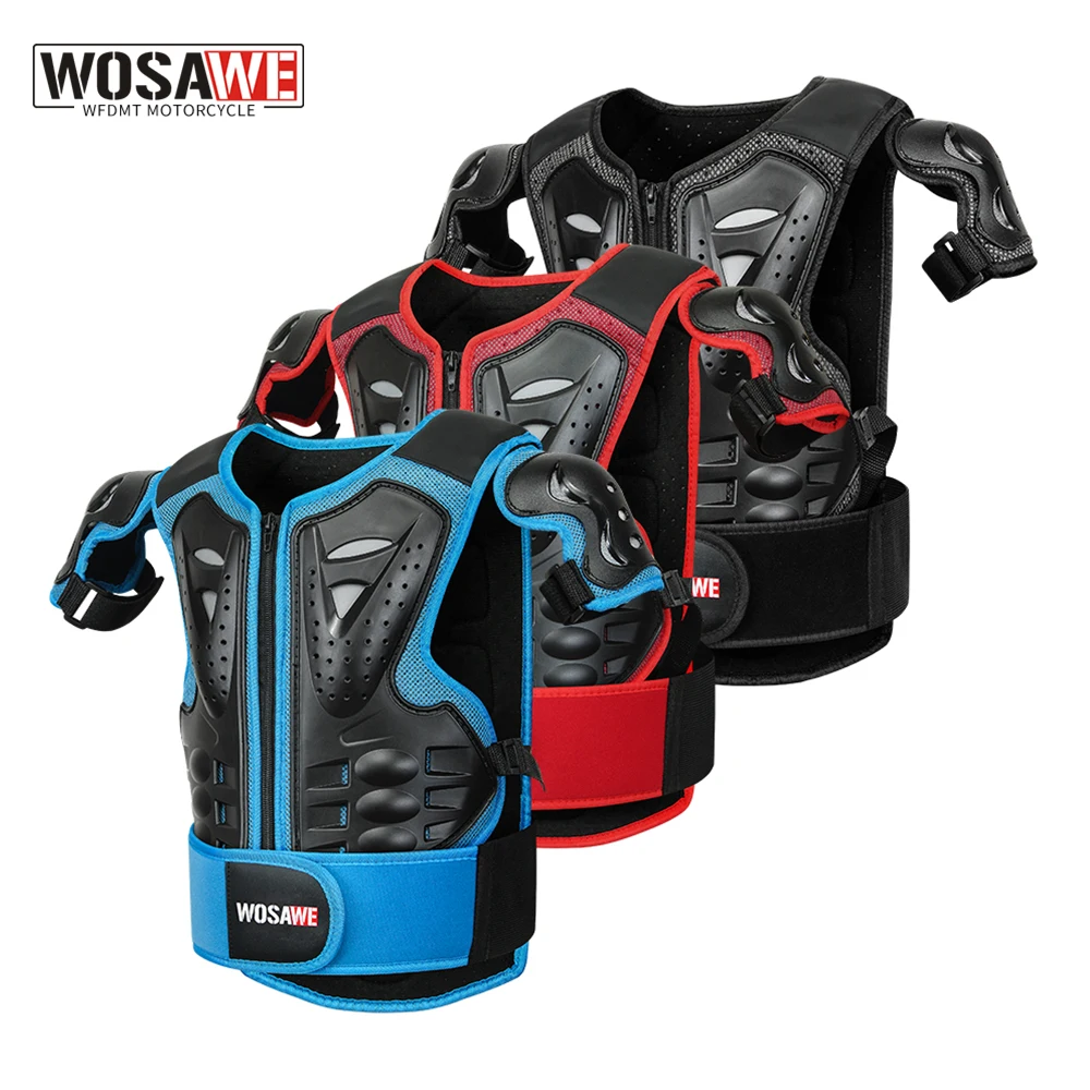 

WOSAWE Children Full Body Protector Motorcycle Riding Vest Armor Kids Dirt Bike Shoulder Chest Spine Protection Protective Gear