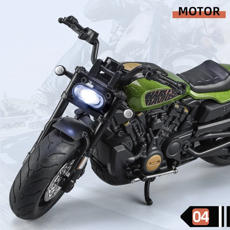 1:12 Harley Davidson Sporter S Alloy Diecast Motorcycle Model