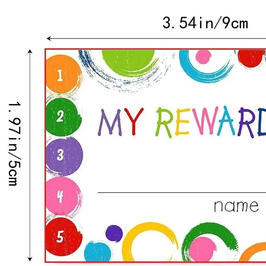 Teacher Punch Cards 50 Pcs/pack (3.5 X 2 inch) - Incentive Behavior Reward Card for Students