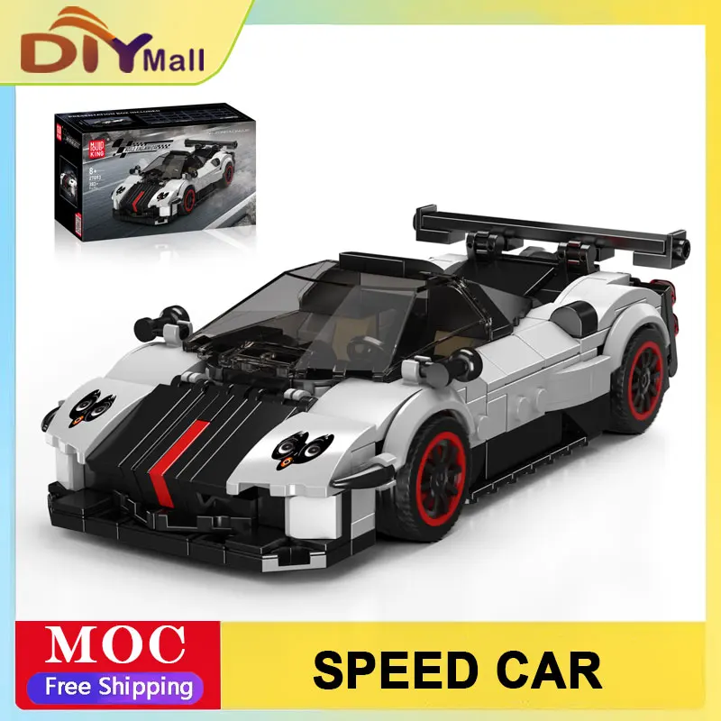 

Mould King Racing Car Building Blocks Set 383pcs Technical Sports Vehicle Model DIY Assembly Kit for Kids Christmas Gift