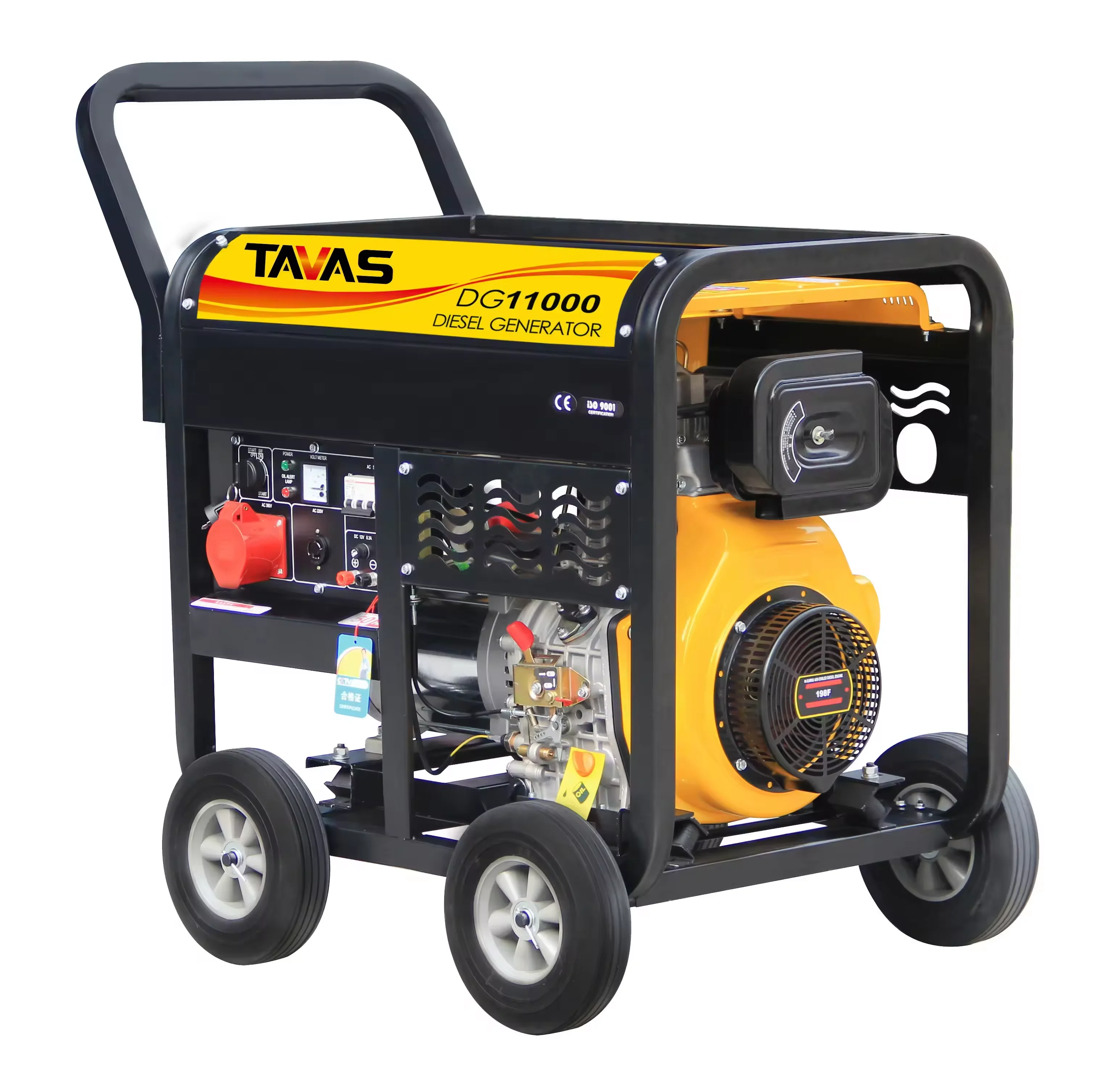 

TAVAS Portable Model Open Frame High Powerful 8kw Generator Air Cooled Generator Factory Price