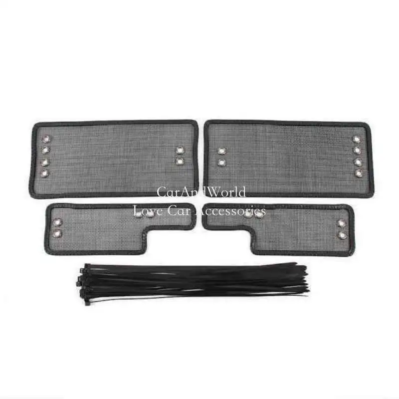 Stainless Steel Middle Grilles Insert Screening Net Protecte Guard Mesh Trims Cover For Kia Seltos 2023-2024 Car Accessories