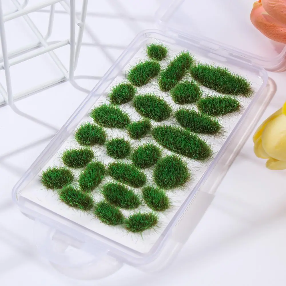 Scenery Model DIY Accessories Artificial Flower Cluster Sand Table Layout Simulation Wargame Scenery Irregular Grass Tufts