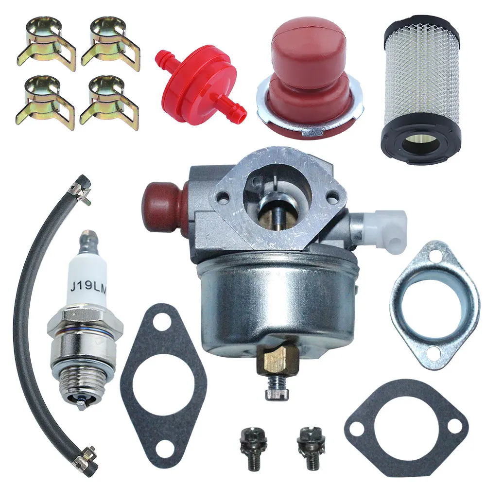 632795A Carburetor with 35066 Air Filter For Tecumseh 632795 632046A 632078A 632099 TVS90 TVS100 ECV100 TVS120 TVS105 TVS115