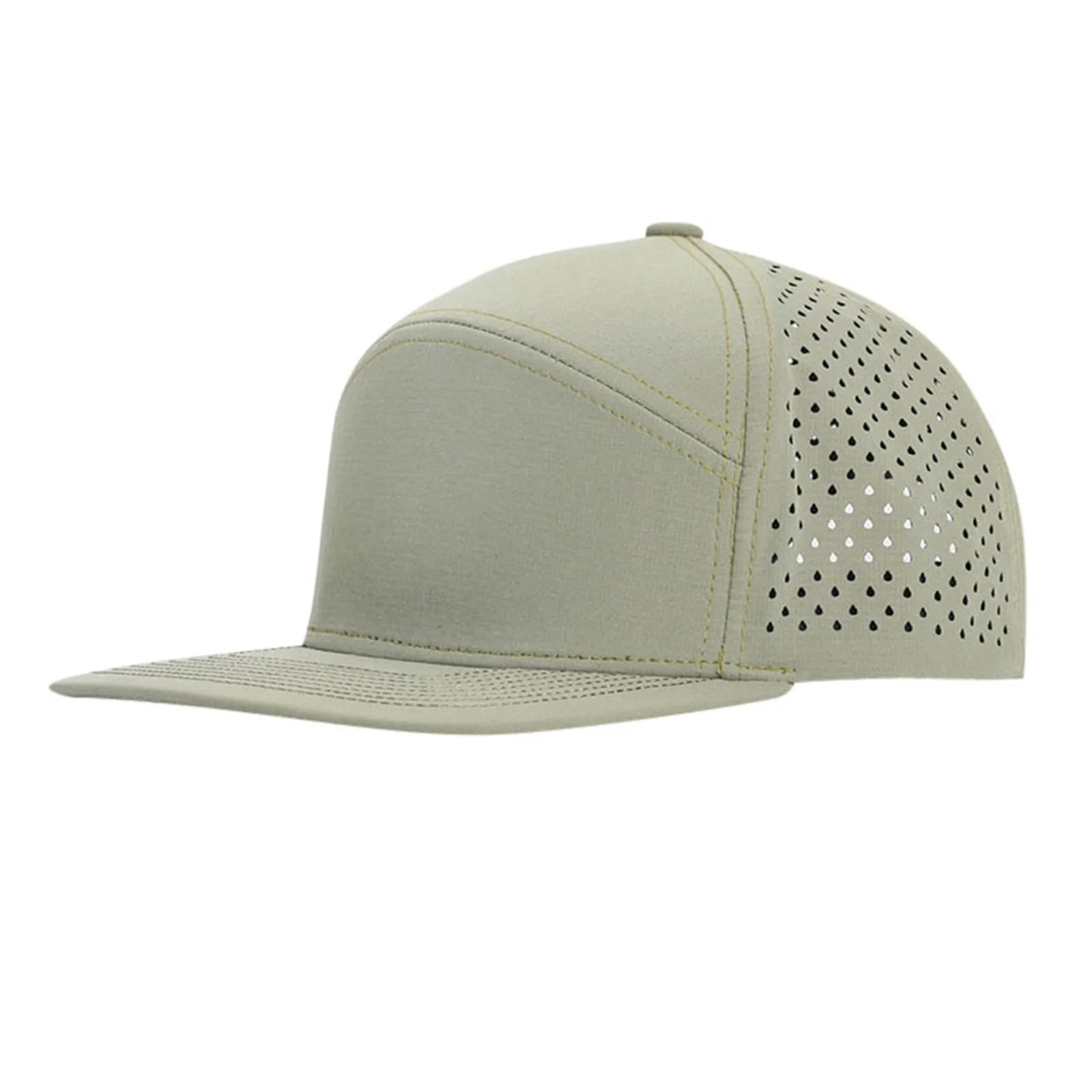 Men Flat Brim Baseball Cap Adjustable Performance Snapback Hat Perforated Cap Baseball Cap Pug