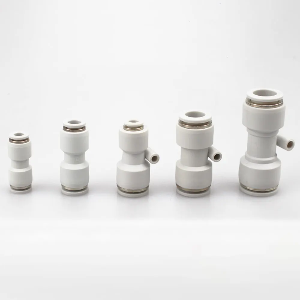 4 6 8 10 12 14 16mm Tube Reducer Straight Plastic Pneumatic Air Pipe Fitting Fittings Push In Connector Coupler