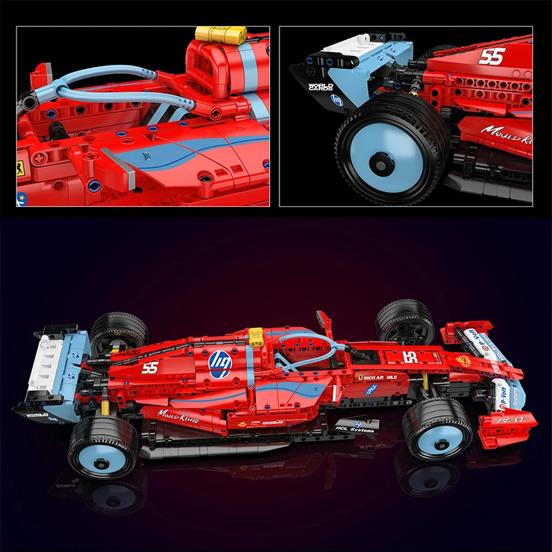 Technisch Kampioenschap Sportvoertuig SF-24 Racing MOLD KING 13209 Bouwsteenmodel Assemblage Puzzel DIY Speelgoed Chrismas Gifts