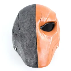 Máscara de resina para cosplay de superhéroe Slade Joseph Wilson Terminator, casco Deathstroke, fiesta de disfraces de Halloween, disfraz de carnaval