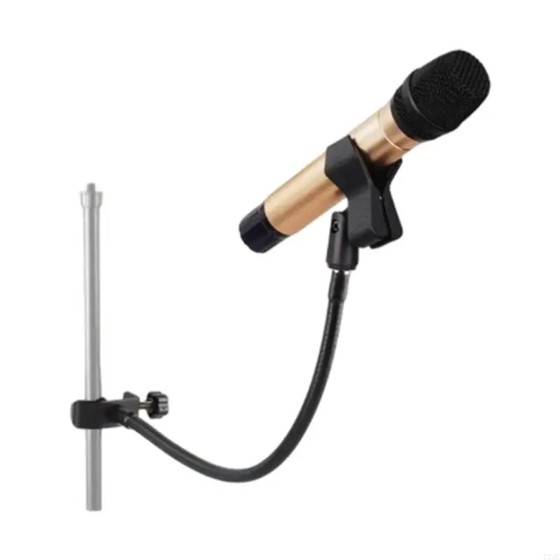 360 Degree Full Rotating Adjustable Microphone Gooseneck Stand Holder with Clamp 77JC