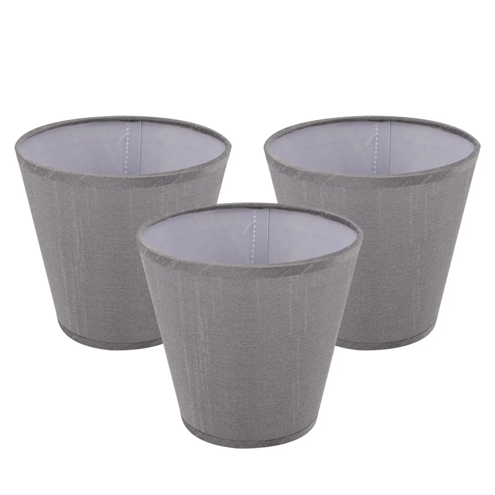 

3 Pcs Lampshade Clip on Pendant Lights Chandelier Cover Table Metal Cloth Replacement Shades for Floor
