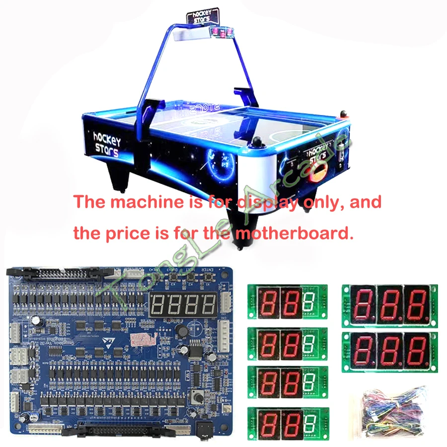 

Комплект материнской платы для игрового автомата виртуального хоккея (DIY), на 2 игрока, с монетоприемником, для детей и взрослых, аксессуары для роскошного аркадного игрового автомата