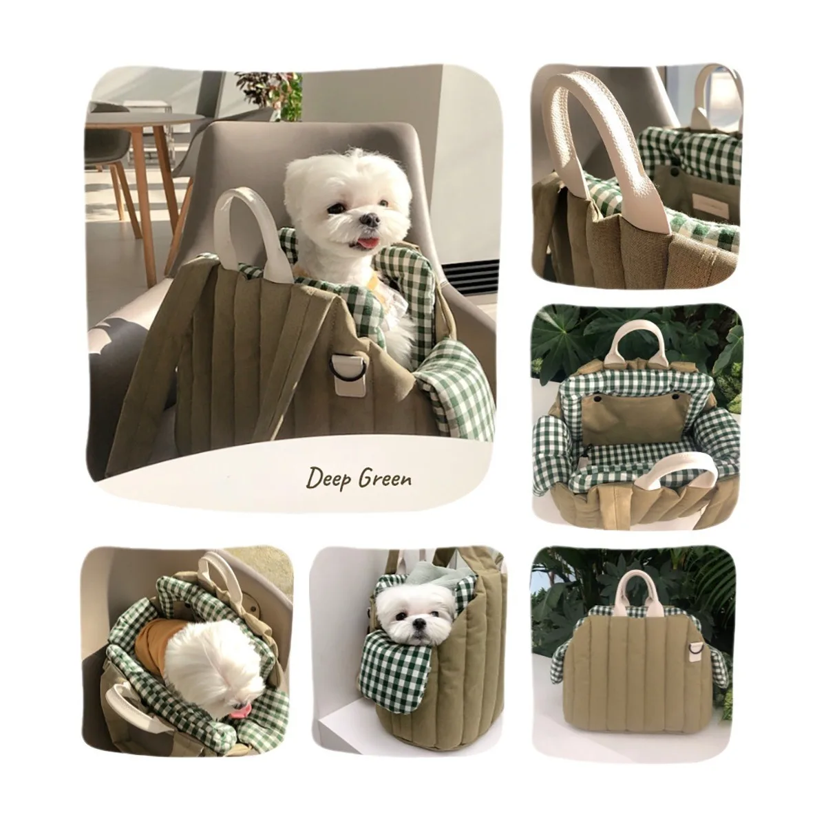 Dog Carrier Handbag Luxury Car Seat Pet Travel Bed For Small Dogs Cat Portable Puppy Carrier Tote Safety Pet Supplies