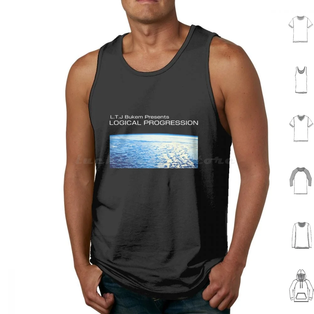 Ltj Bukem presenta progresión lógica Essentia camisetas sin mangas chaleco sin mangas cantante Songer escritor de canciones vocalista cantante de banda