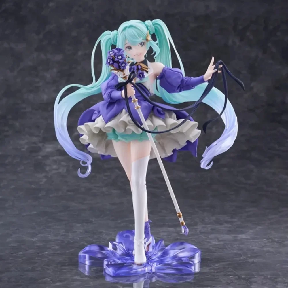 In Stock Taito Original Genuine Vocaloid Artist MasterPiece Hatsune Miku Birthday 2024 AMP+ Flower Ver. 23cm Model Toy Figures