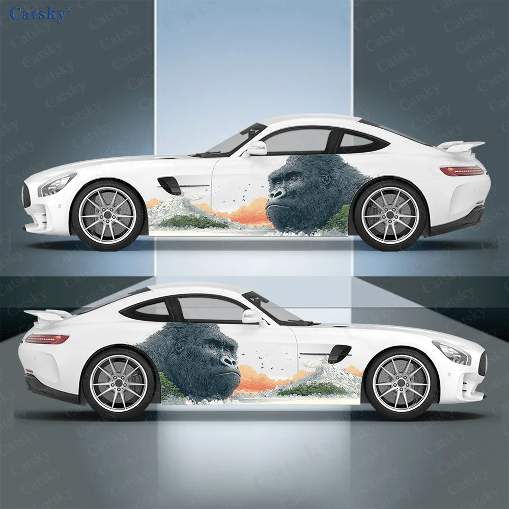 

Mountain Strong Gorilla Car Vinyl Wraps Decal Self-adhesive PVC Sticker Suitable for Trucks SUV Decoration Auto Accessories Gift