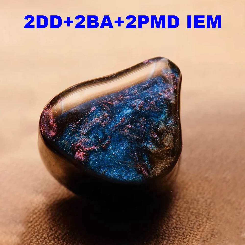 

2DD+2BA+2 PMD IEM Earphones Hifi Headphones in-ear Monitors Earbuds Planar Magnetic Driver Hybrid Wired Headphone for Audiophile