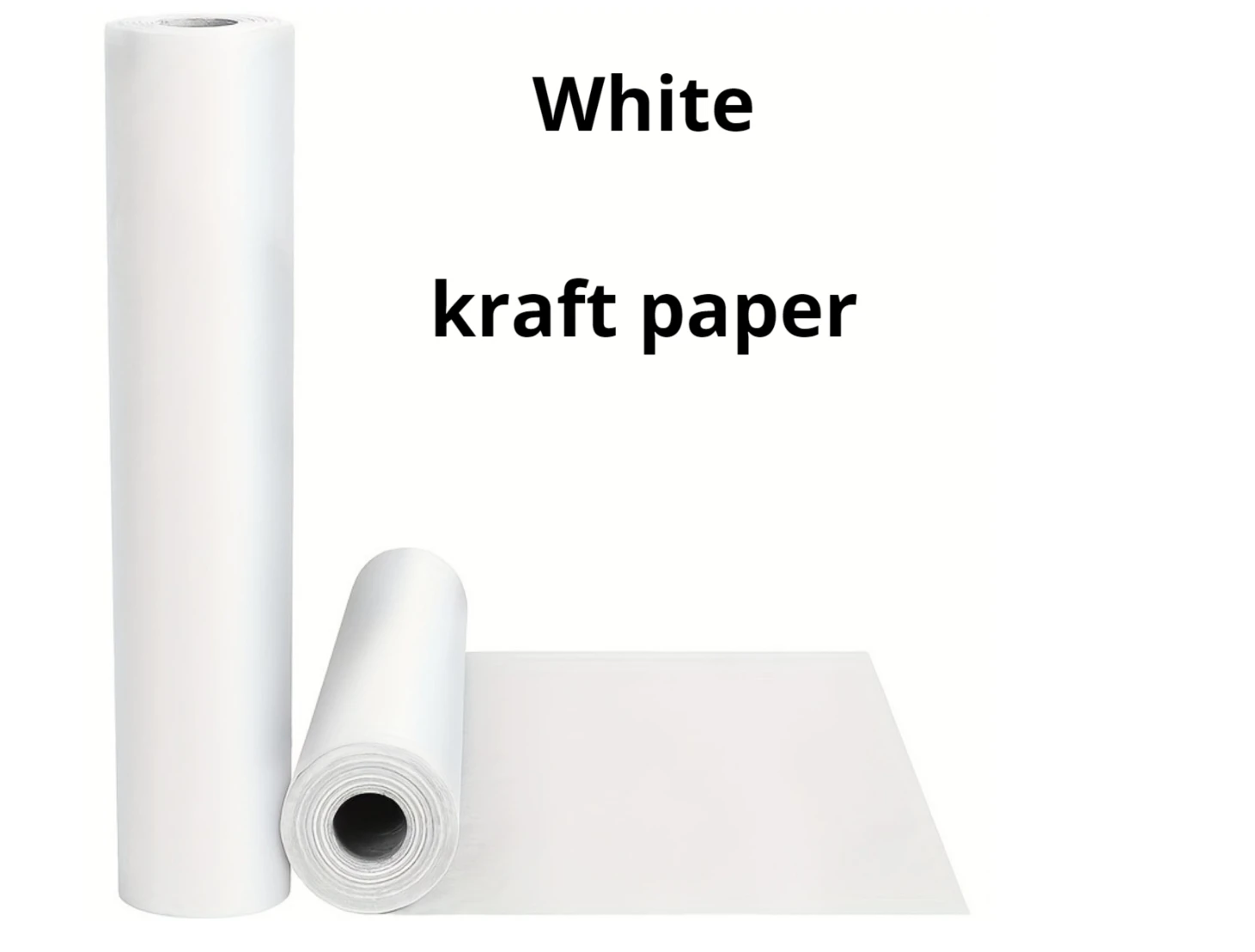 White Kraft Paper for transportation, gifts, process packaging, water absorption, thermal insulation, buffer