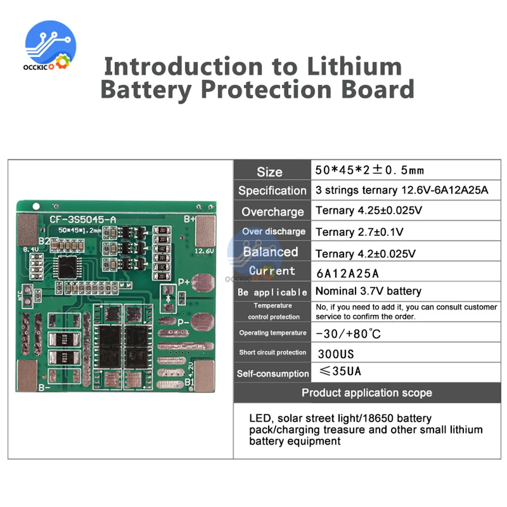 BMS-リチウムイオン電池充電器3s 12v 6a 12a 25a 18650,保護ボード,ジャイロスコープボード,充電器,パワーバンク用バランス