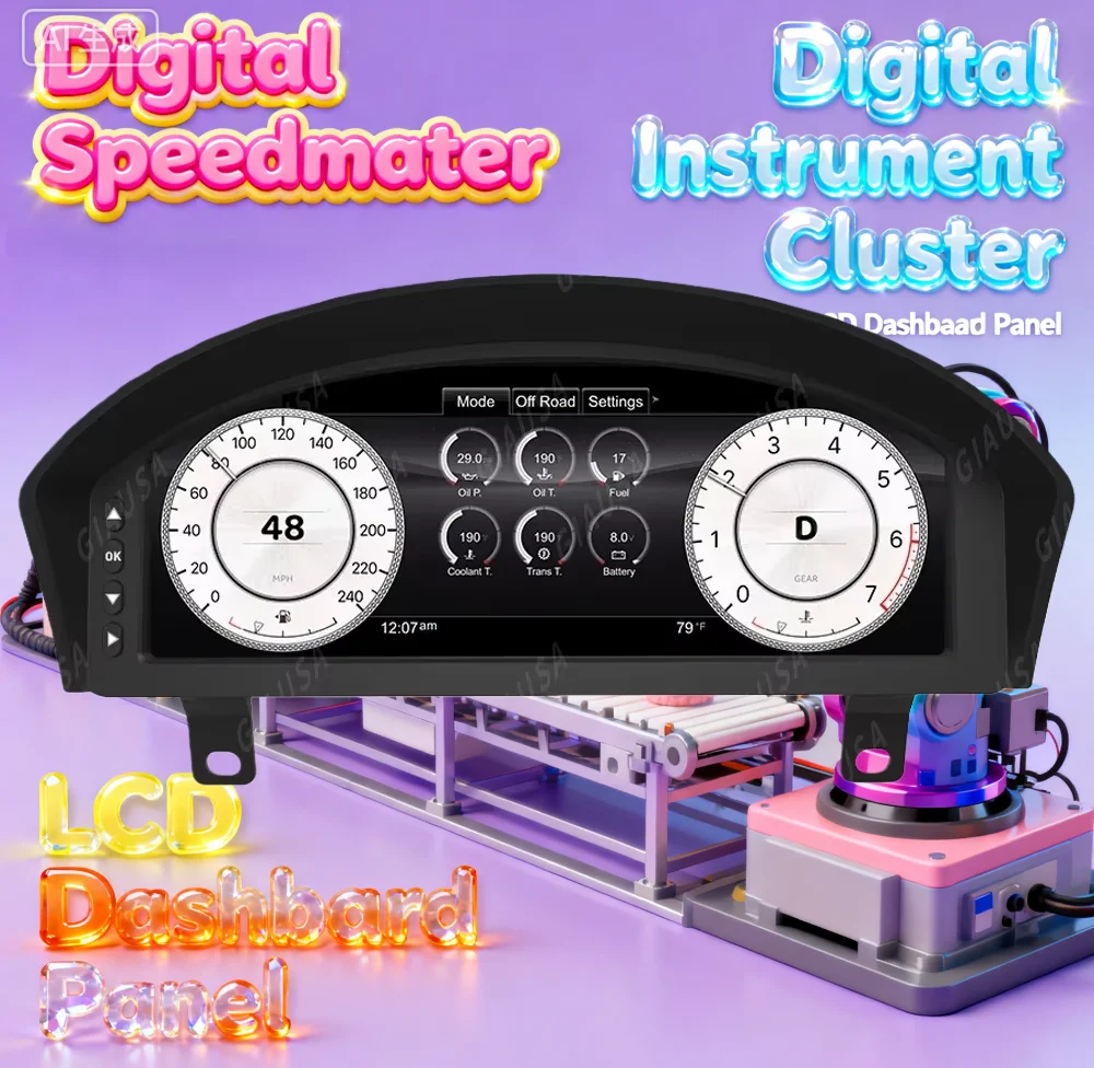 LCD Speedometer Car Dashboard For Land Rover Defender 2010- 2015 2016 Digital Cluster Virtual Cockpit Instrument Display Panel