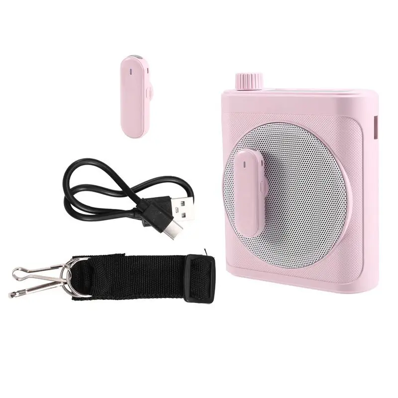 

ABMF-Mini Wireless Megaphone Speaker With Lavalier Microphone BT Portable Voice Amplifier For Teachers Tour Guides Coaches