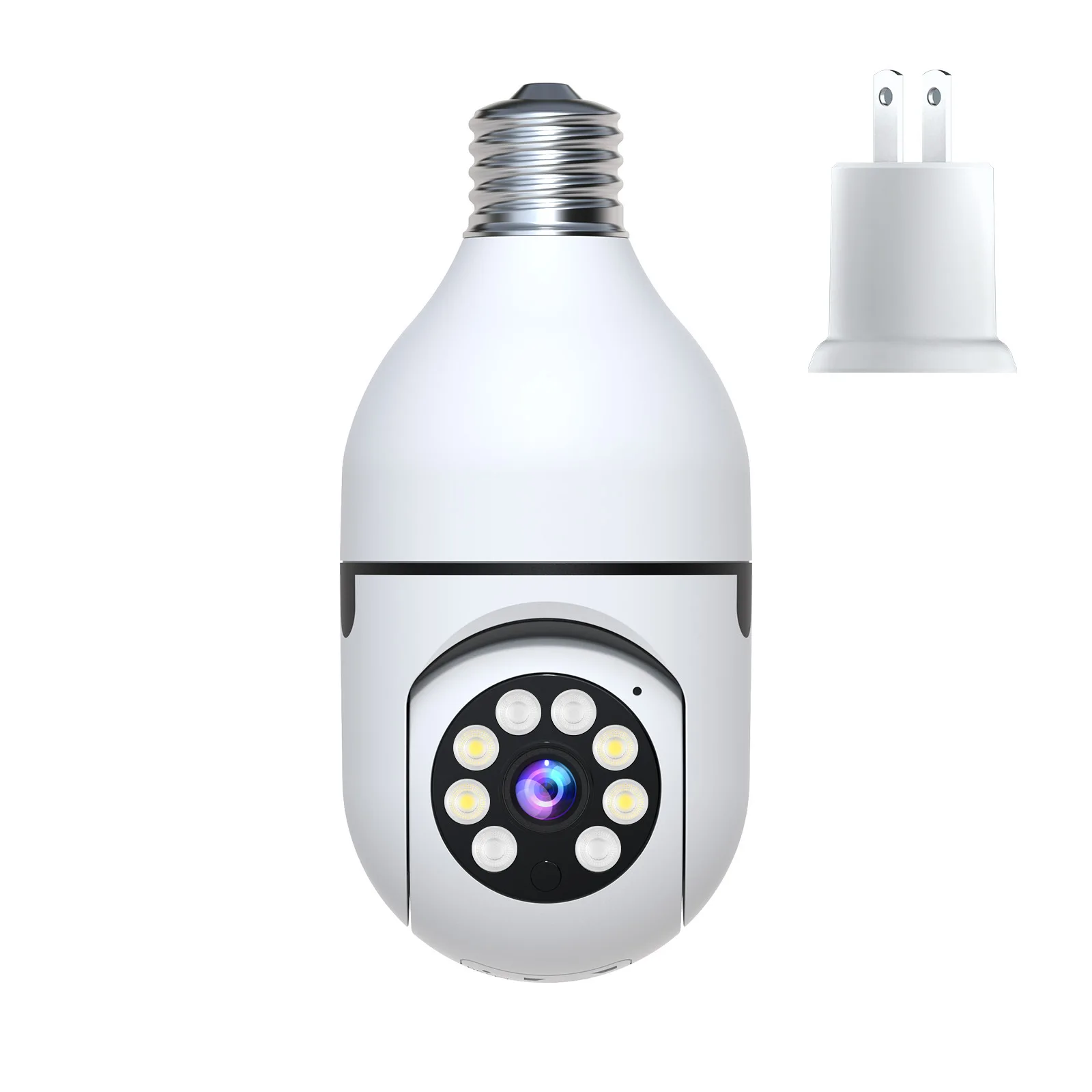 2MP 1080P Tuya/Yilot APP  E27 Full Color Wireless PTZ IP Dome Camera AI Humanoid  Home Security CCTV Baby Monitor