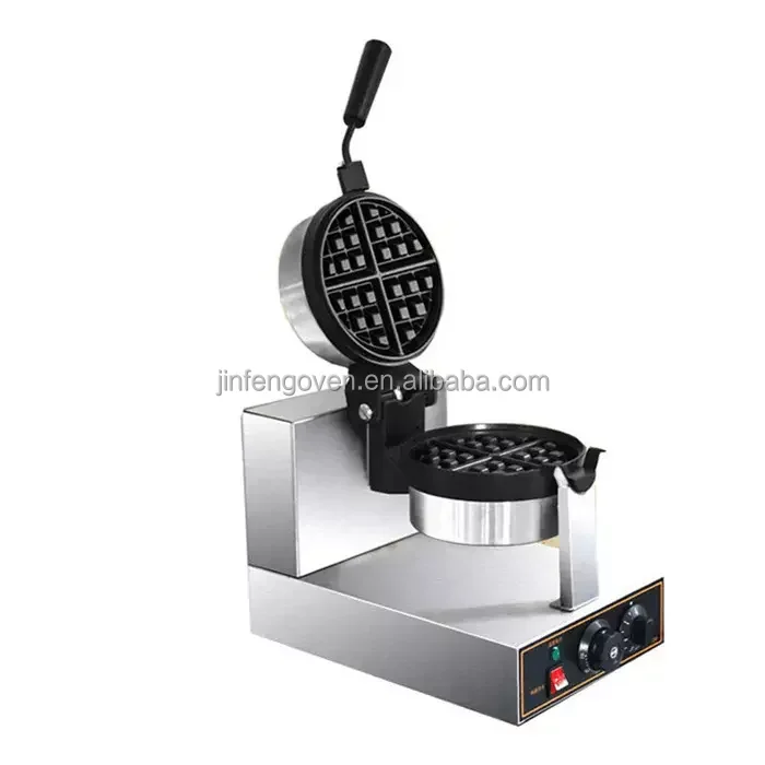 

New Single Head Electric waffle maker machine / Hotel Kitchen Equipment Commercial Rotating Waffle Maker