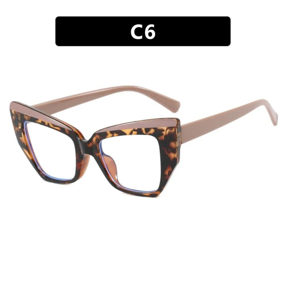 

Retro Colorful Cat Eye Glasses Frame Clear Lens Big Frame Vintage Design Glasses Colorable Lens Computer Screen Glasses Outdoor