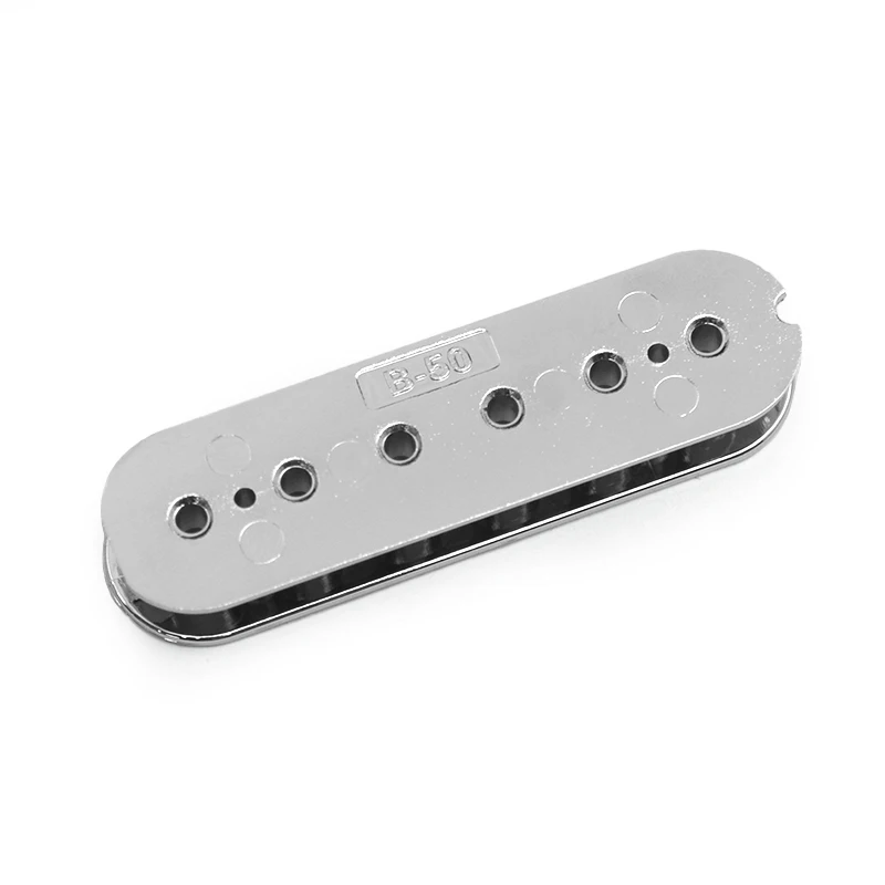 12Pcs Chrome Plated Humbucker Bobbin N:50/B:52MM Dual Coil Pickup Bobbin for Electric Guitar Pickup Slug/Screw Bobbin Chrome