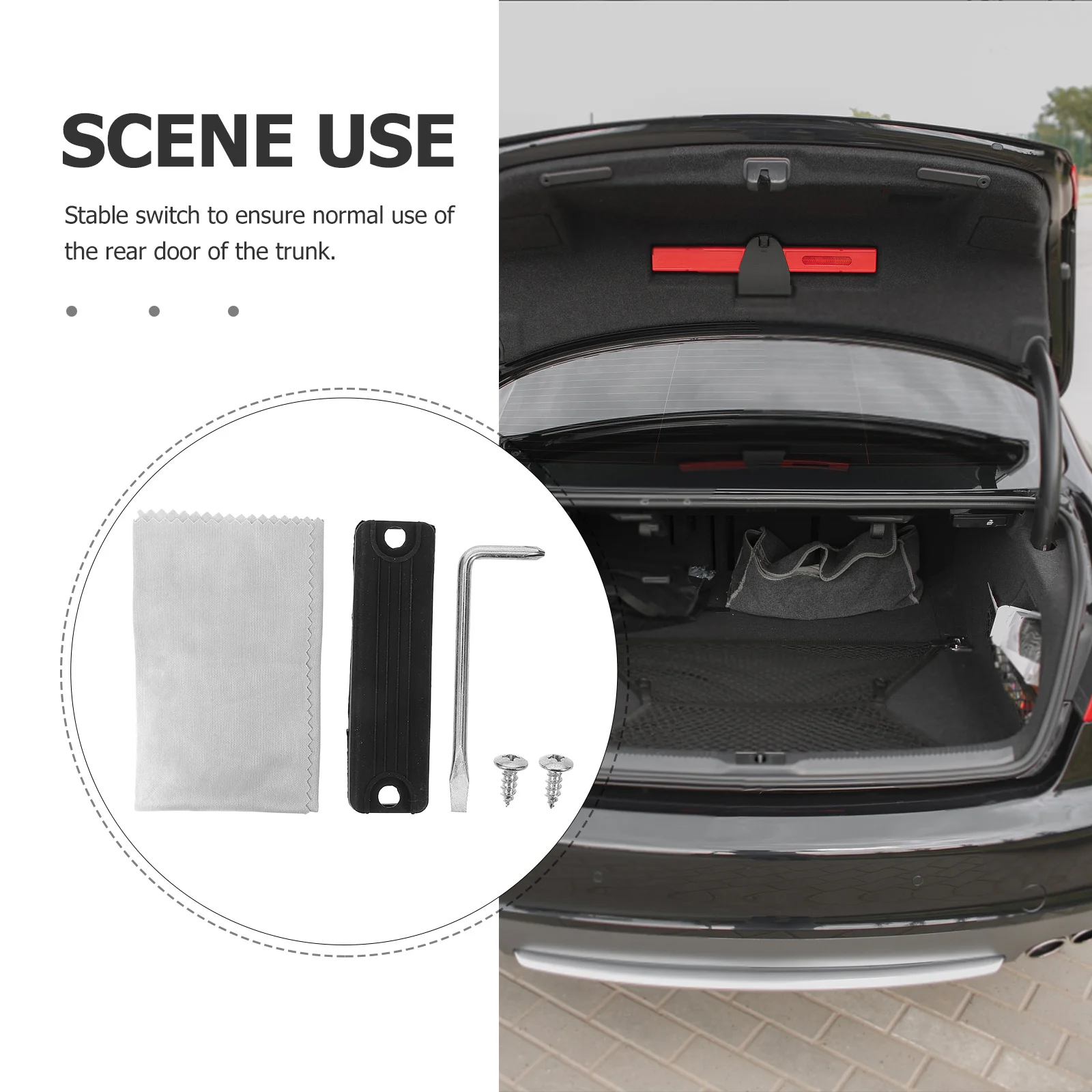 

Rear Tailgate Handle Switch Cover Grip Replacement Durable Car Trunk Door Handle Repair Tool for Automotive Trunk Lid
