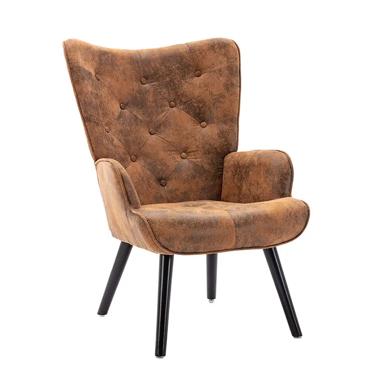 

Reading Living Room Bedroom Waiting Room Accent Chair Vintage Wingback Chair Mid Century Tall Back Desk Chair