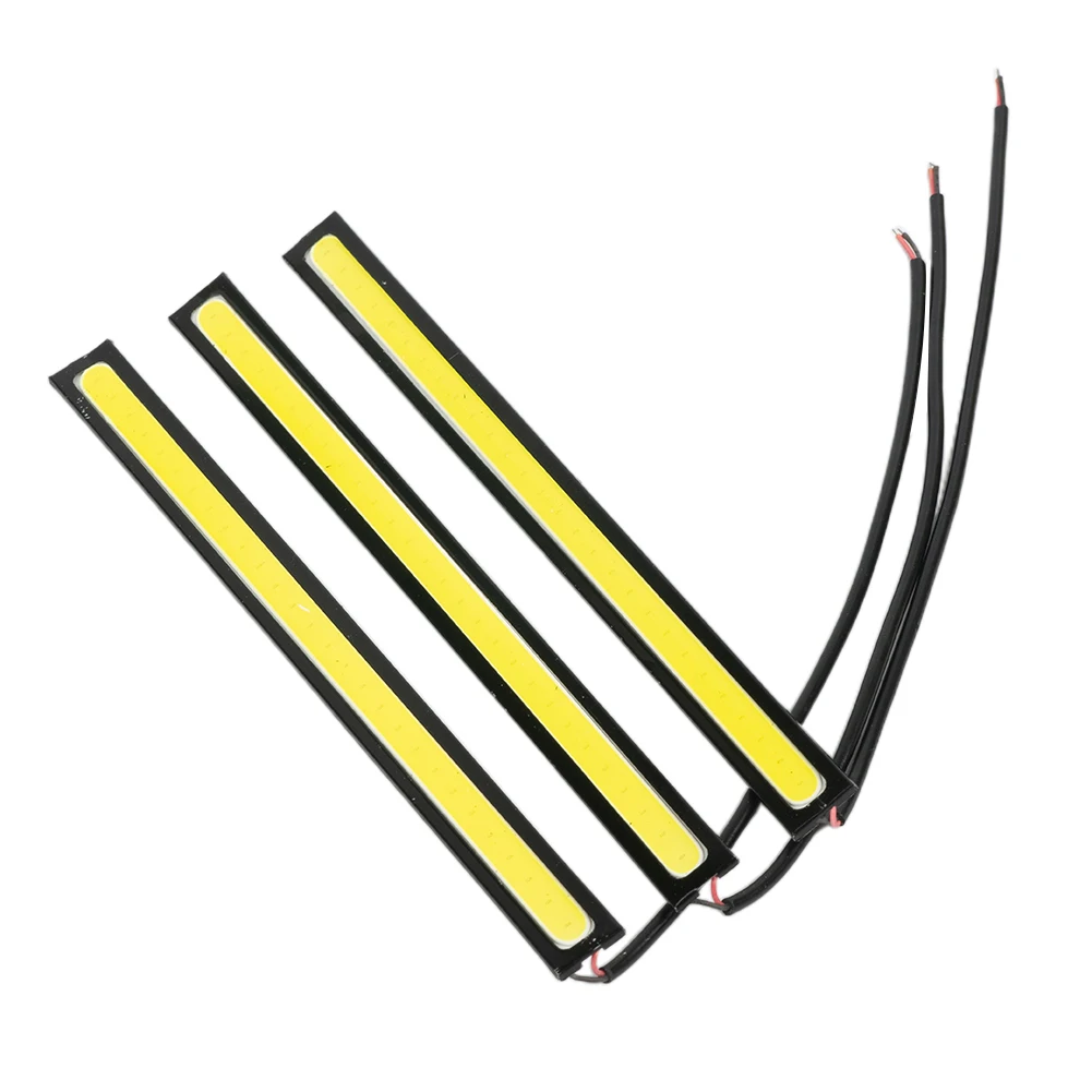 

3PCS Car LED Daytime Running Light 170mm COB Marine Grade Large Super Bright Waterproof 12V Cool White LED Courtesy Light
