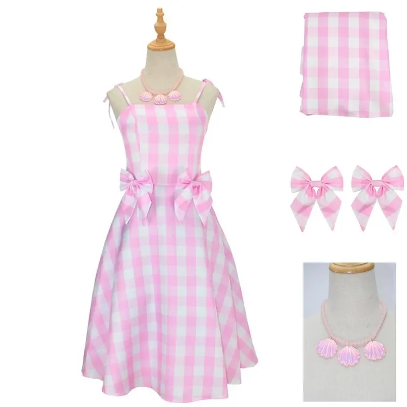 QQ8 Cosplay Costume from the Movie Ken for Adults, Black T-shirt, Pink Scarf, Complete Set, Princess, ixde Halloween Carnival