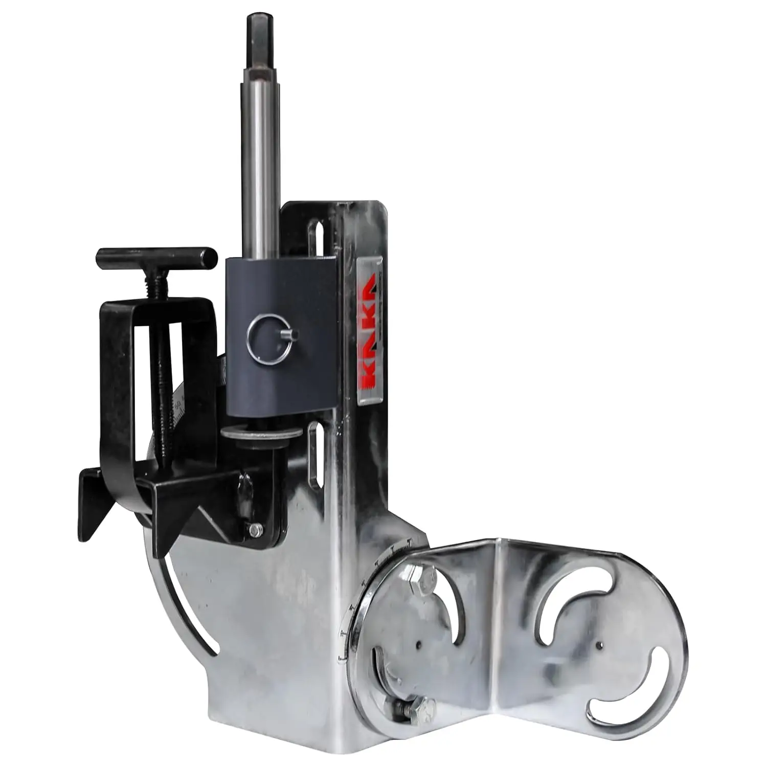 

Adjustable Pipe Notcher for 1/2" to 2" Pipes, 0-60° Angle, Drill Press Mount for Metalworking and Wood