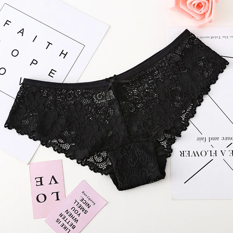 Women Sexy Hollow Out Panties Briefs Comfortable Underwear Female Soft Wonderful Lingerie Panty Lady Intimate Lace Thongs