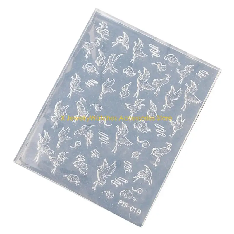 

31KD Artistic Silicone Stamp Mold For Crafting Dimensional Cranes Cloud Patterns Art Creation Jewelry Mould
