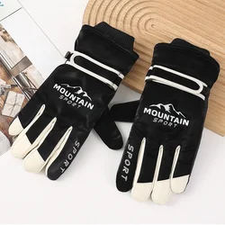 Men's Winter Ski Gloves Windproof Touchscreen Fleece Lined Warm Splash-Proof Snowboard Gloves for Skiing Cycling Outdoor Sports