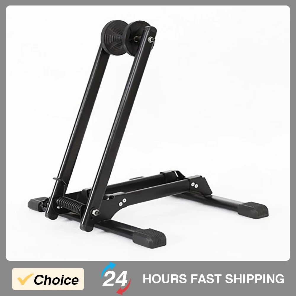 

Bicycle Floor Parking Storage Stand Bike Display Rack Durable Folding Holder Space Saving Easy Using Bike Riding Accessories