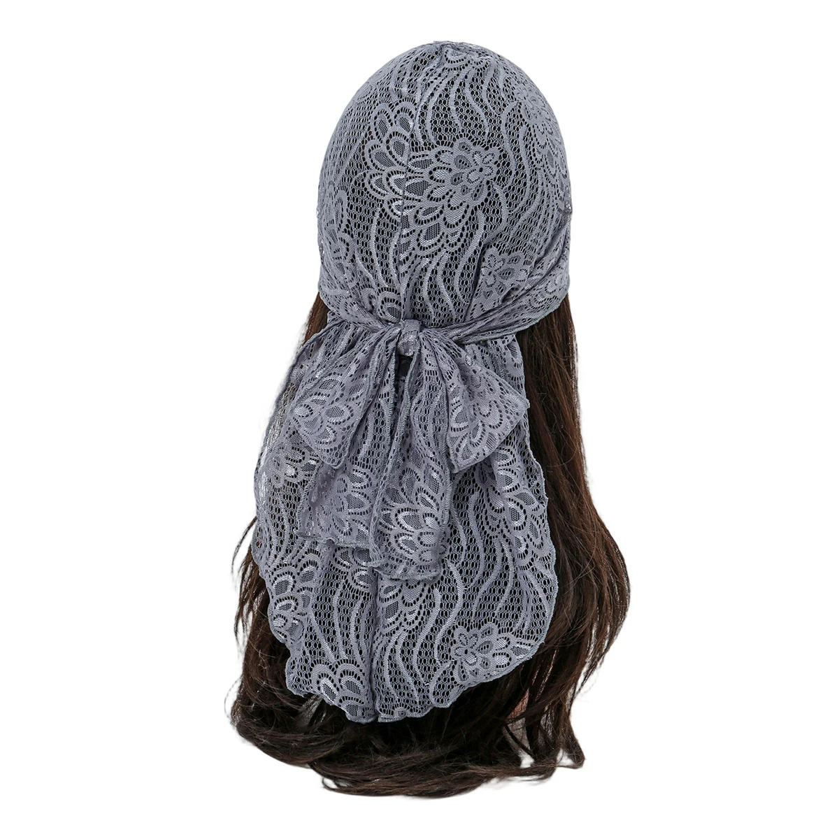 2025 New Embroidered Floral Lace Hijab Scarf For Woman Summer Sunn Protection Wraps Ladies Bandana Casual Headband