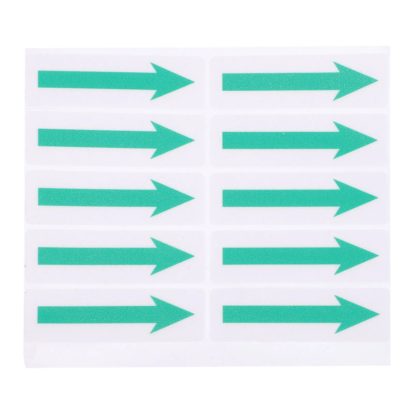 10Pcs Green Sticker Removable Waterproof Sunproof Floor Wall Indicator Sign for Traffic Safety Direction Marking