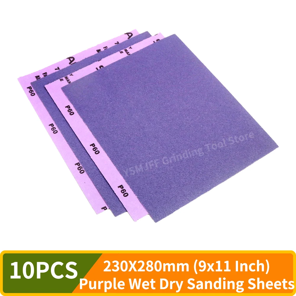 10PCS Wet Dry Sandpaper 9x11