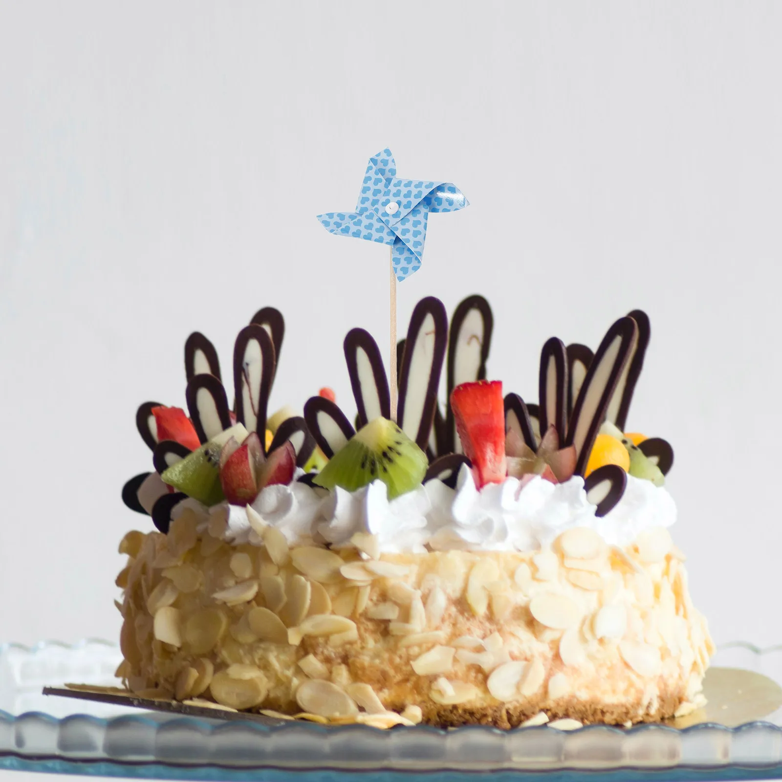 

6 Pcs Windmill Cake Toppers Eco Friendly Cardstock Birthday Party Decorations Cupcake Picks Mini Windmills Thick Cake