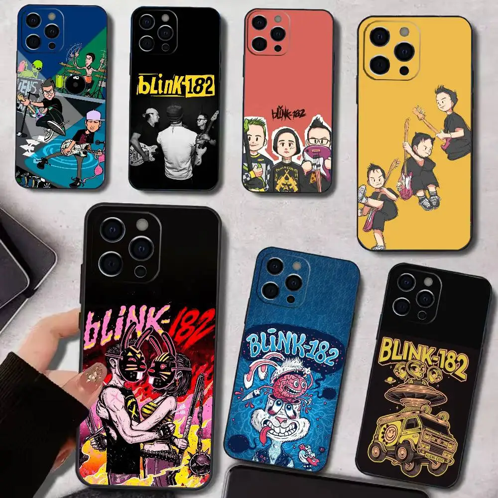 

B-BLINK-182 Hot Band Phone Case Silicone Soft For IPhone 17 16 15 14 13 12 11 X XR Plus Pro Max Plus