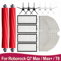 Main Side Brush Hepa Filter Mop Rags for Roborock Q7 Max, Q7 Max+, T8 Robot Vacuum Cleaner Accessories Spare Parts