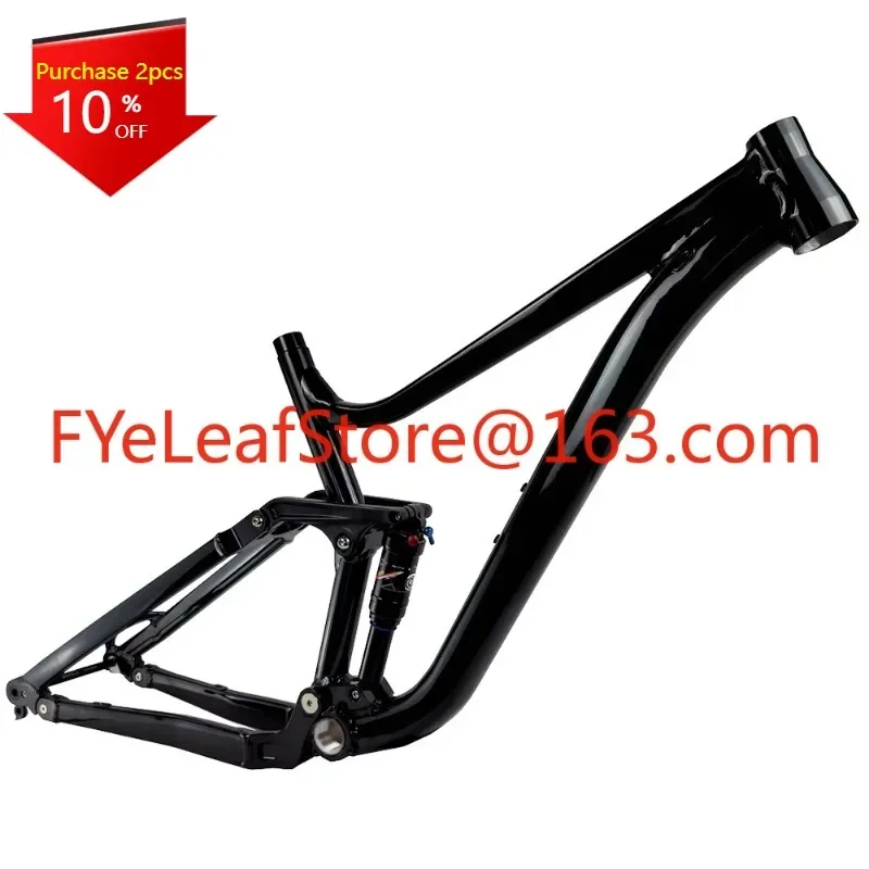 Fietseringsframe Full-Suspension Boost Trail 148*12Mm 16Inch 18Inch Aluminiumlegering Mtb Frame